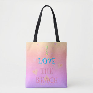 !I Liebe Beach" Sonnenaufgang Tasche