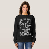 I Liebe Beagle Beagle Dog Welpen Eigentümer Mama M Sweatshirt (Vorne ganz)
