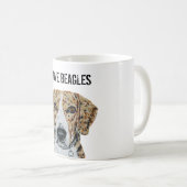 I LIEBE BEAGLE TASSE (VorderseiteRechts)