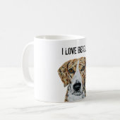 I LIEBE BEAGLE TASSE (Vorderseite Links)
