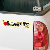 I Liebe-Beagles Autoaufkleber (Auf Lkw)