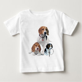 I Liebe Beagles Baby T-shirt