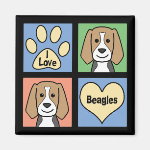 I Liebe-Beagles Magnet