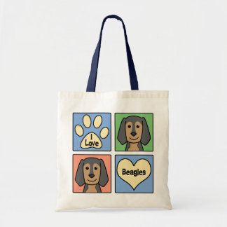I Liebe-Beagles Tragetasche