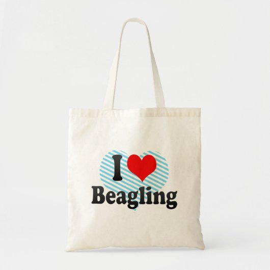 I Liebe Beagling Tragetasche (Vorne)