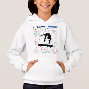 I Liebe Beam Girls Gymnastik Balgamie Gymnastik Hoodie