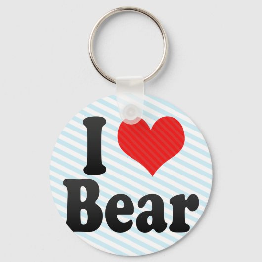 I Liebe Bear Schlüsselanhänger (Vorderseite)