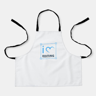 I Liebe-Bearbeitung Schürze