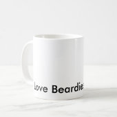 I Liebe Beardies! Tasse (Vorderseite Links)