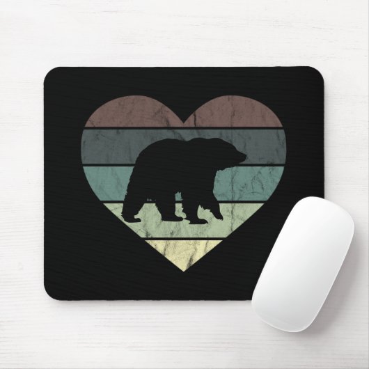 I Liebe Bears Black Bear Fan Brown Bär Mousepad (Mit Mouse)