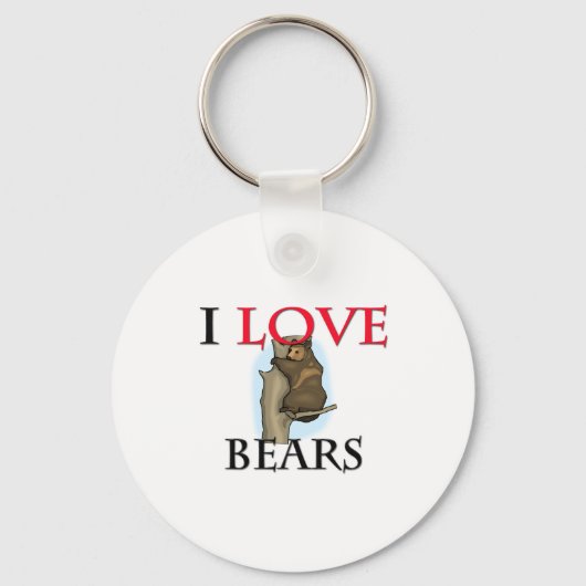 I Liebe Bears Schlüsselanhänger (Vorderseite)