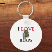 I Liebe Bears Schlüsselanhänger (Vorderseite)