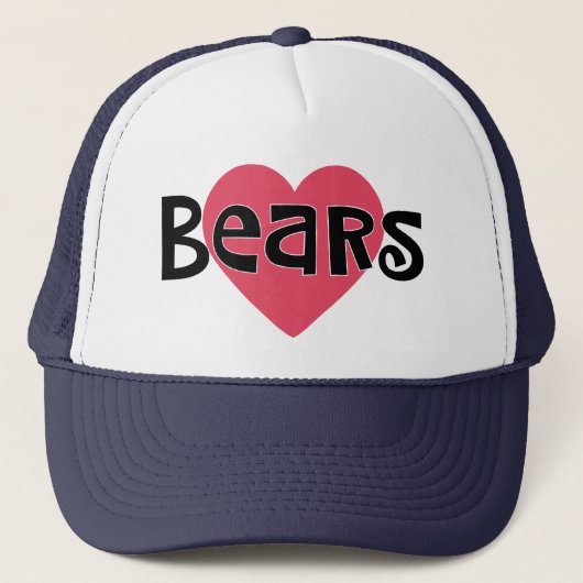I LIEBE BEARS TRUCKERKAPPE (Vorderseite)