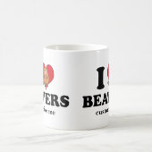 I Liebe Beavers Funny Custom Kaffeetasse (Mittel)