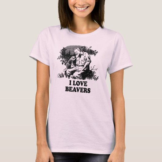 I Liebe Beavers T-Shirt (Vorderseite)