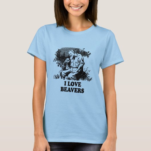 I Liebe Beavers T-Shirt (Vorderseite)