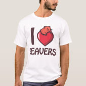 I Liebe Beavers T-Shirt (Vorderseite)