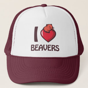 I Liebe Beavers Truckerkappe
