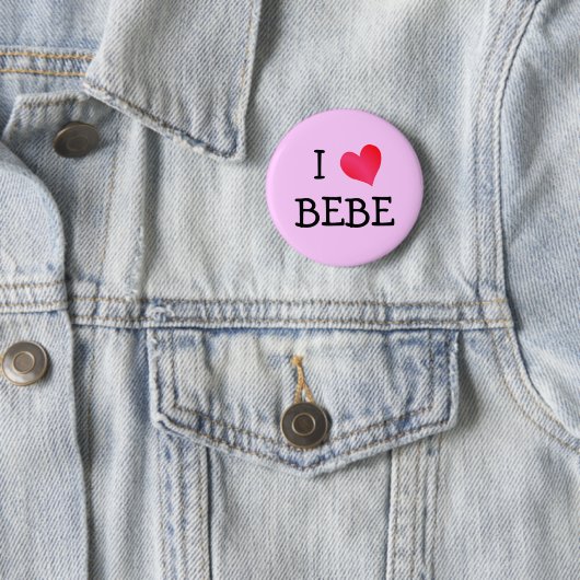 I Liebe Bebe Button (Beispiel)