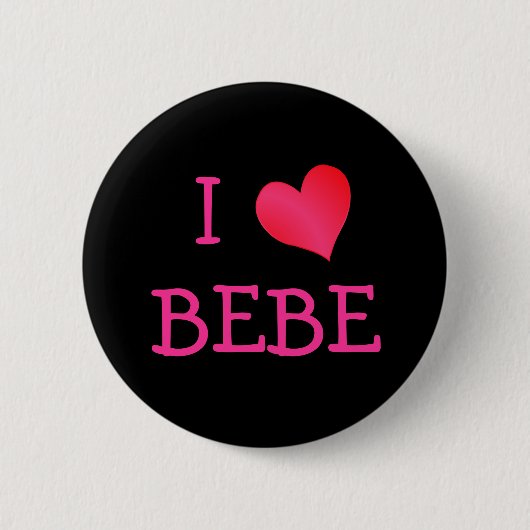 I Liebe Bebe Button (Vorderseite)