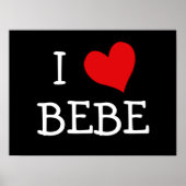I Liebe Bebe Poster (Vorne)