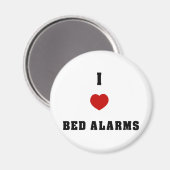 I Liebe Bed Alarms Magnet (Vorderseite/Rückseite)
