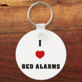 I Liebe Bed Alarms Schlüsselanhänger (Vorderseite)