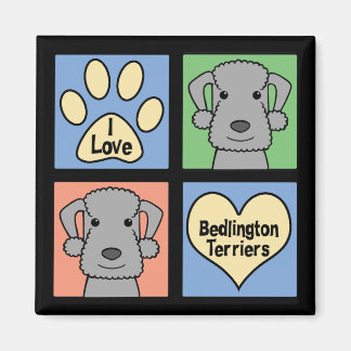 I Liebe Bedlington Terriers Magnet