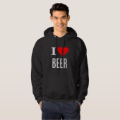 I Liebe Beer - Bier Hoodie (Vorne ganz)