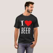 I Liebe Beer - Bier T-Shirt (Vorne ganz)