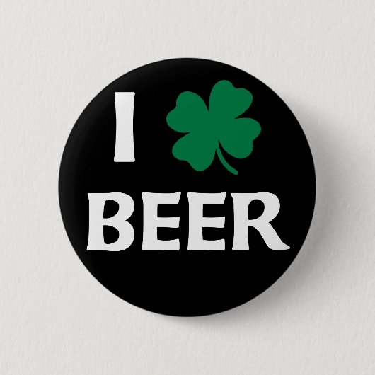 I Liebe Beer Button (Vorderseite)