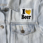 I Liebe Beer Heart Button (Beispiel)