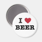 i Liebe Beer Magnet (Vorderseite/Rückseite)
