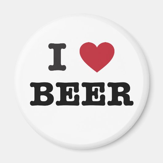 i Liebe Beer Magnet (Vorne)