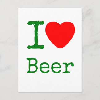 I Liebe Beer Postkarte