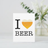 I Liebe Beer Postkarte (Stehend Vorderseite)