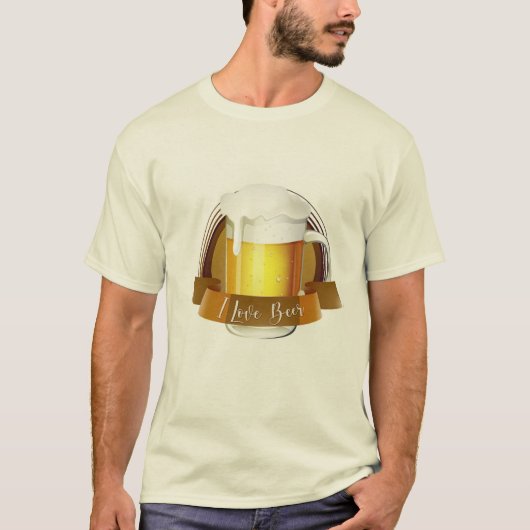 I Liebe Beer T-Shirt (Vorderseite)