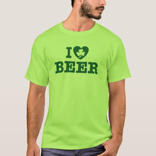 I Liebe Beer T-Shirt (Vorderseite)