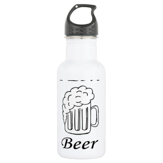 I Liebe Beer Trinkflasche (Vorderseite)