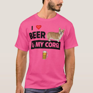 I Liebe Beer und mein Corgi Mama Vater Pembroke Ca T-Shirt