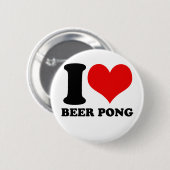 I Liebe beerpong Button (Vorne & Hinten)