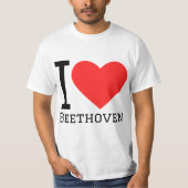 I Liebe Beethoven T-Shirt (Vorderseite)