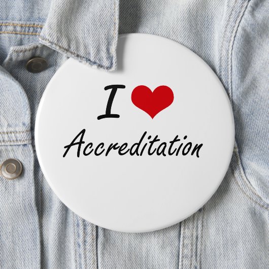 I Liebe-Beglaubigungs-künstlerischer Entwurf Button (Beispiel)