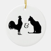 I Liebe beide Keramik Ornament (Vorne)