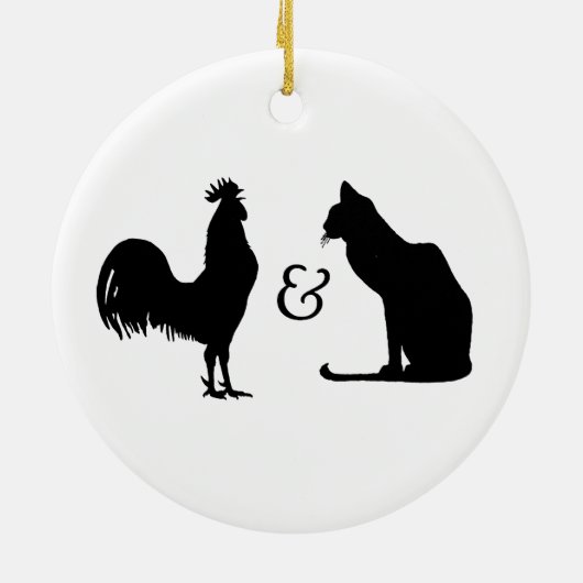 I Liebe beide Keramik Ornament (Hinten)