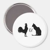 I Liebe beide Magnet (Vorderseite/Rückseite)