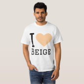 I Liebe beige T-Shirt (Vorne ganz)