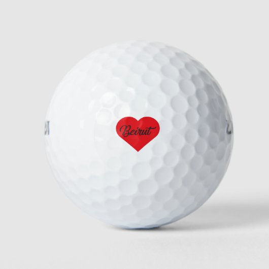 I Liebe Beirut - Libanon Golfball (Vorderseite)