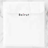 I Liebe Beirut Runder Aufkleber (Tasche)