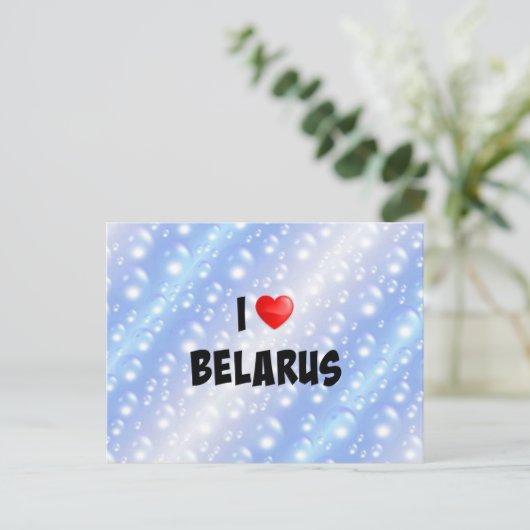 I Liebe Belarus Postkarte (Stehend Vorderseite)